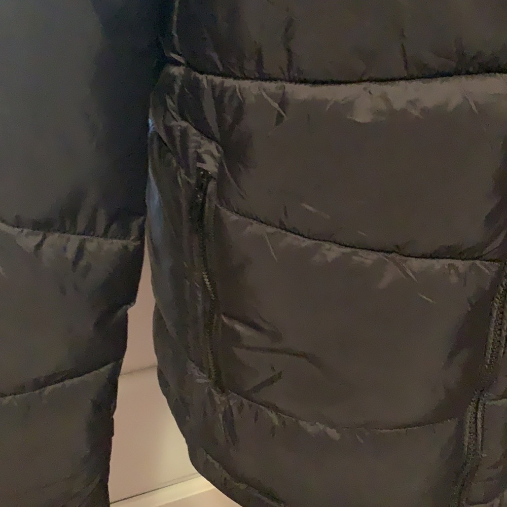 Spyder black polyester hooded quilted coat, small - Picture 4 of 15